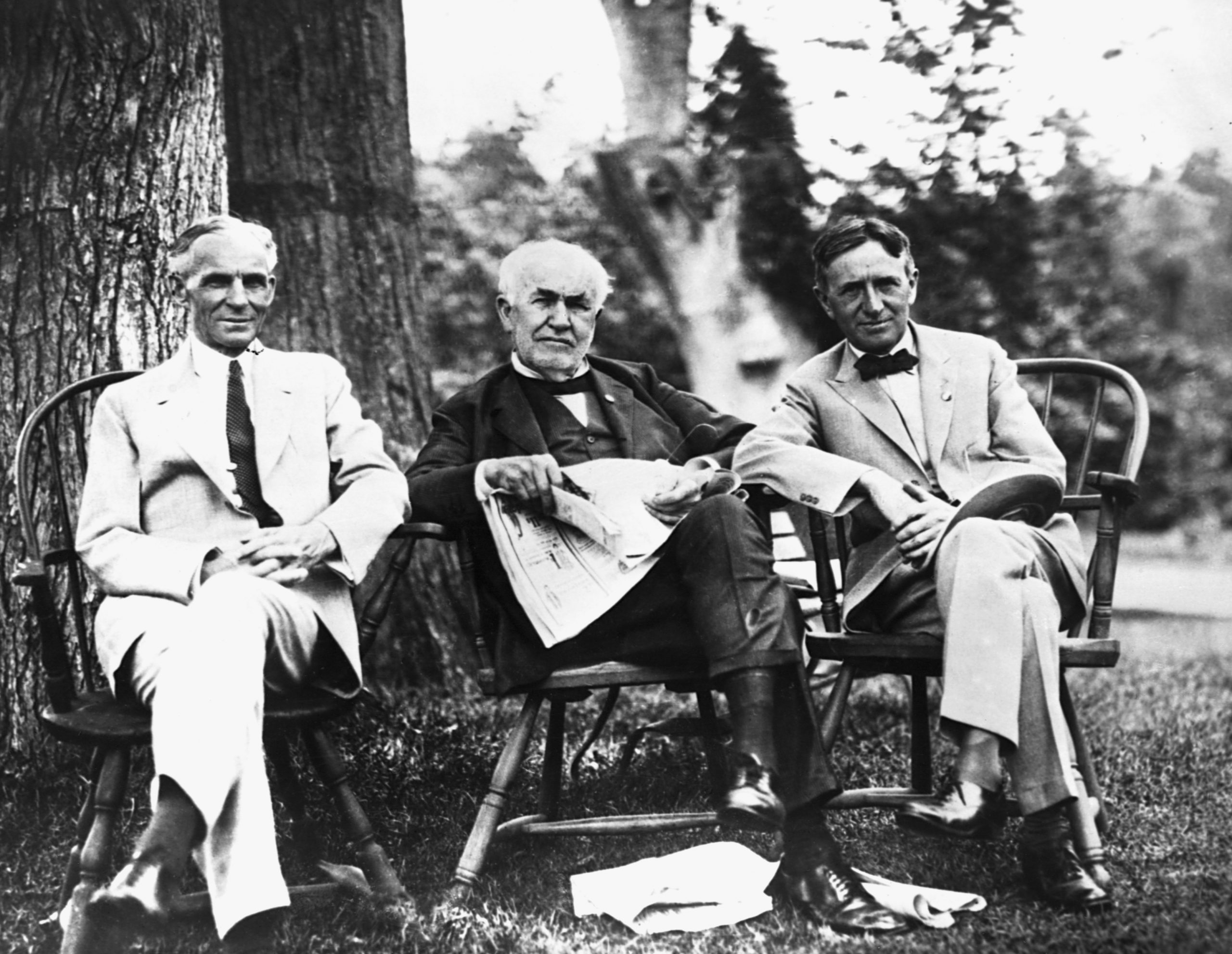 Henry Ford, Thomas Edison et Harvey Firestone étaient les premiers ...