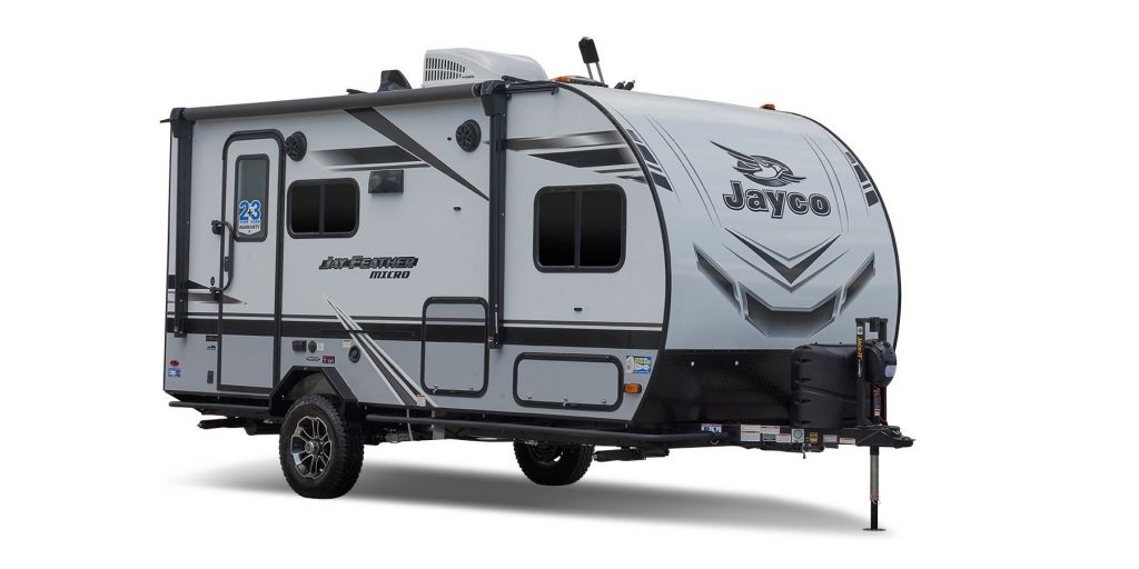 Jayco campers recalled due to fire. This is a photo of a recalled model, the Jayco Feather 