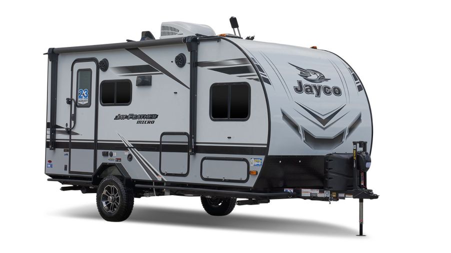 Jayco campers recalled due to fire. This is a photo of a recalled model, the Jayco Feather