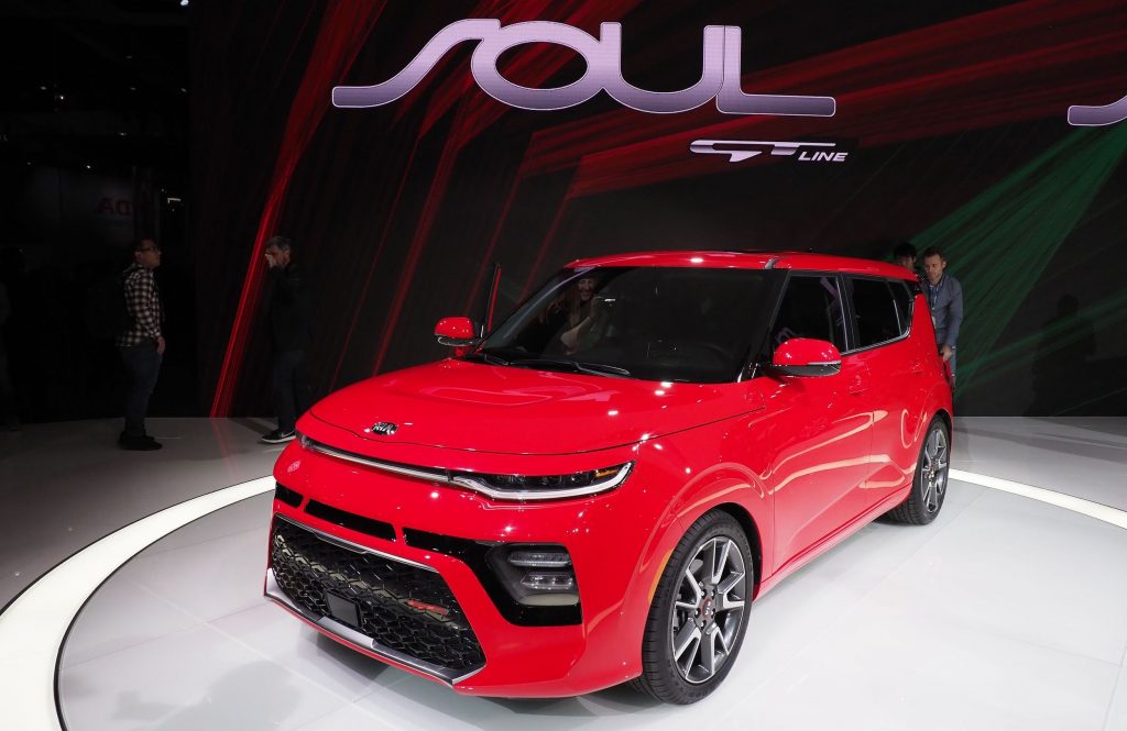 The 2020 Kia Soul GT is unveiled at AutoMobility LA, the trade show ahead of the LA Auto Show, on November 28, 2018, in Los Angeles. - The LA Auto Show opens to the public on November 30