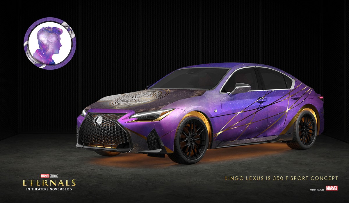 Lexus IS 350 F SPORT themed after the character "Kingo" from Marvel Studios' "The Eternals"
