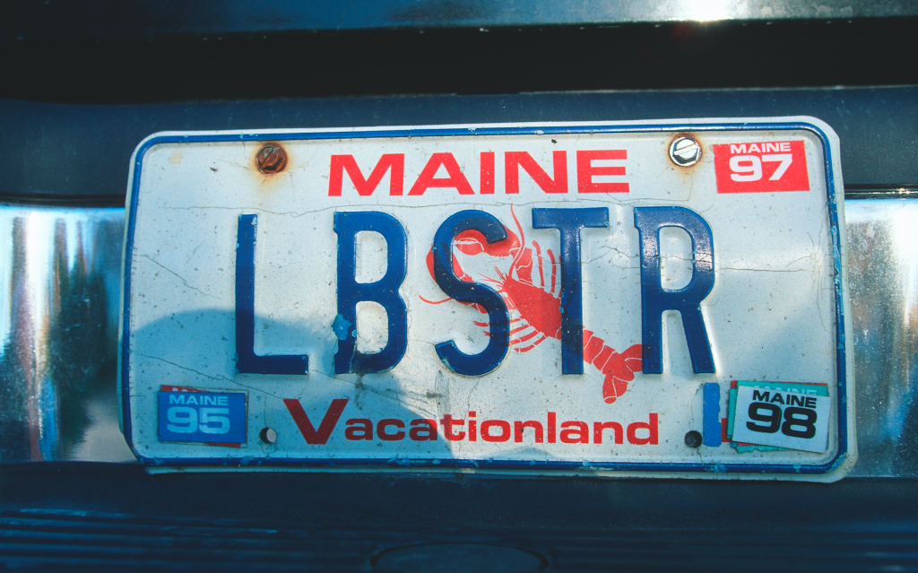 Maine vanity plate