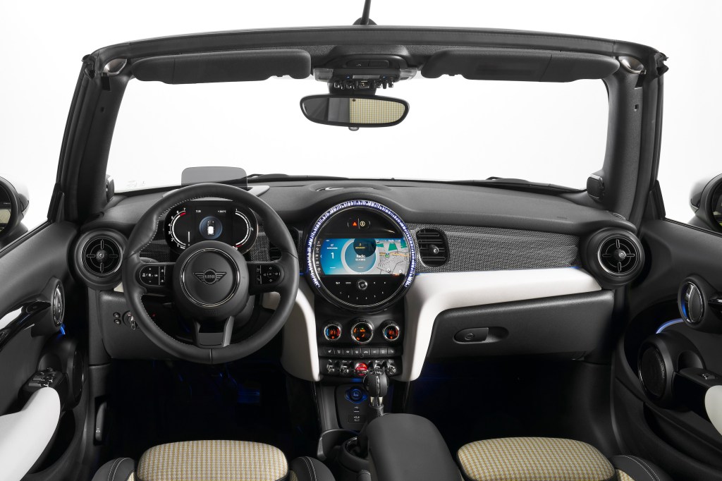Mini Cooper S Convertible interior in the Highest level trim