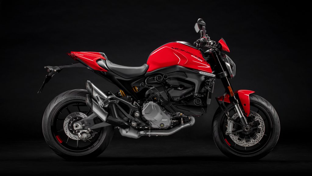 a side shot of the 2021 Ducati Monster