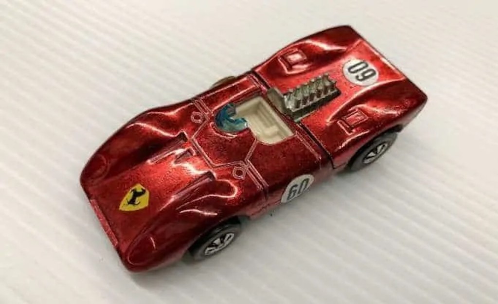 Red Ferrari 312P (white Interior) Hot Wheels