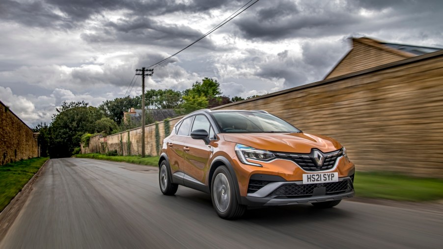 The Renault Captur E-Tech EV vehicle. Renault may produce up to 300,000 less vehicles than anticipate dude to the global chip shortage and semiconductor shortage
