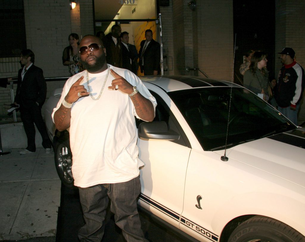 Rick Ross with Ford Mustang Shelby GT500 