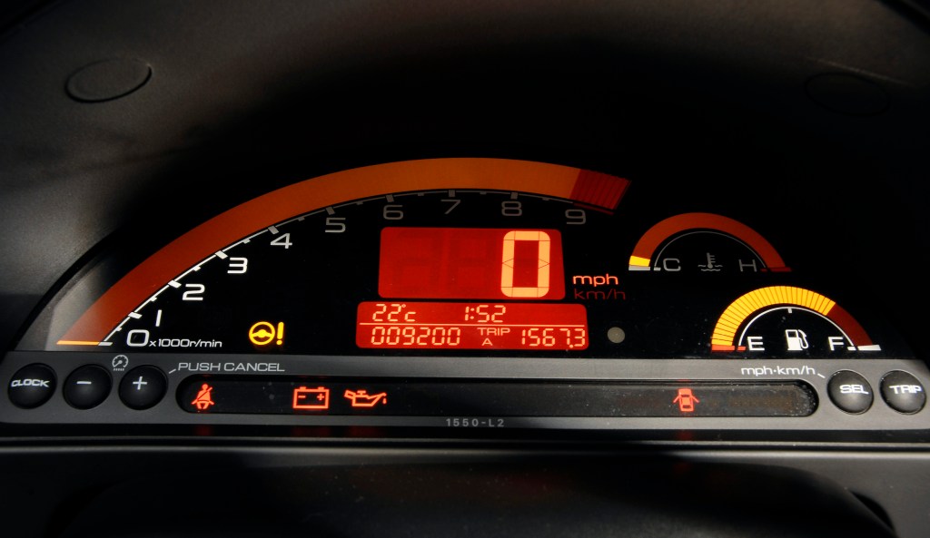 2007 Honda S2000 instrument panel. 