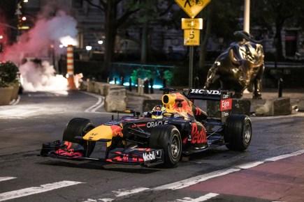 Watch The Honda Red Bull Racing F1 Car Hooning Around New York City