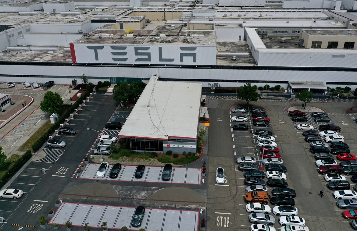 Tesla's factory in Freemont CA