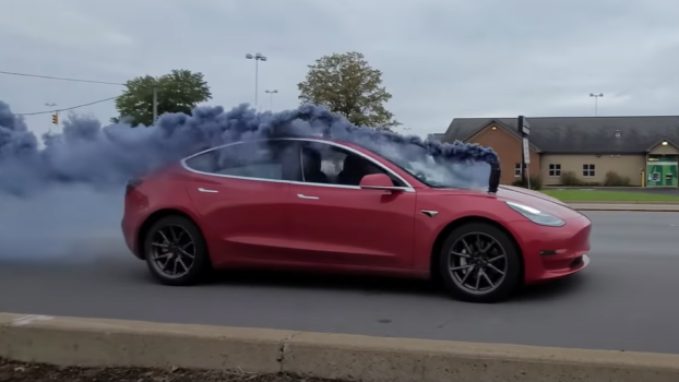 Tesla Model 3 Rolls Coal, Gets Revenge With ‘Exhaust’ Installed