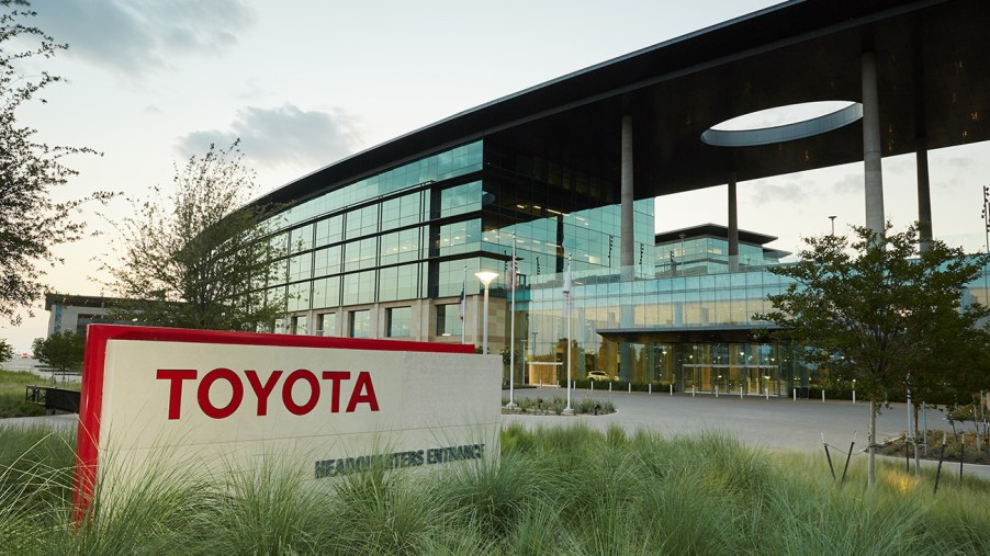 Toyota Motors North American headquarters. Toyota executive opposes new EV tax credits stating that it is "bad public policy"