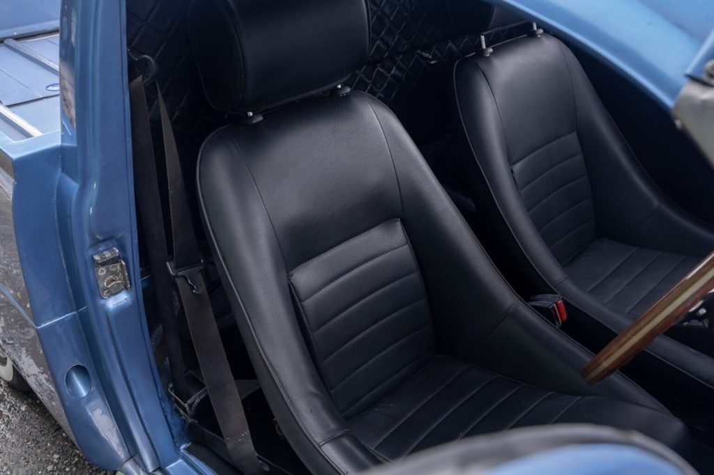 Interior of this custom Volkswagen Beetle