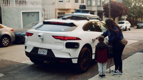 Waymo Jaguar I-PACE autonomous vehicles.