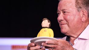 William Shatner With Captain Kirk Star Trek Figure