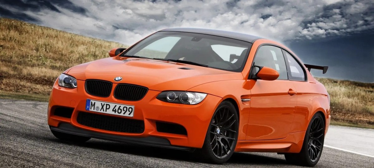 Special edition BMW E90 M3 GTS parked beside a road