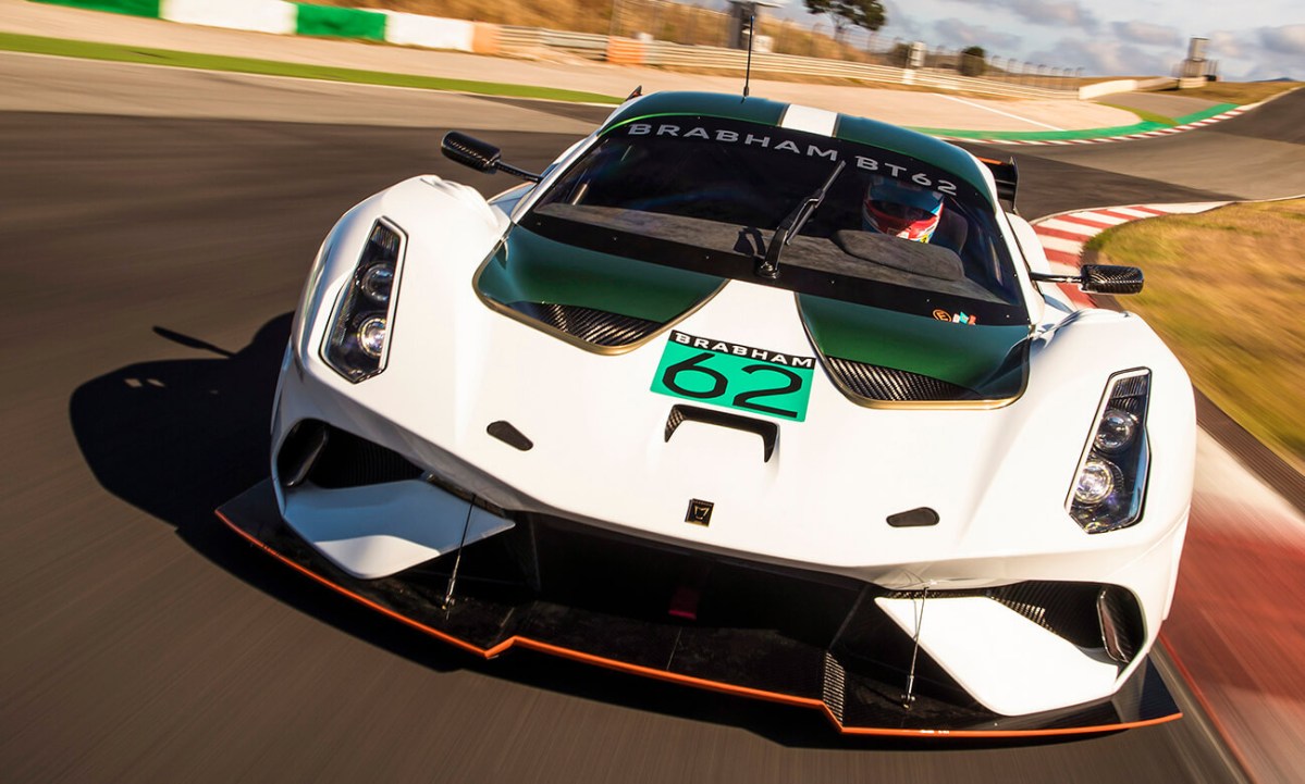 Brabham BT62 driving on track