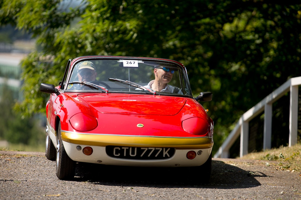 1971 Lotus Elan Sprint driving in England