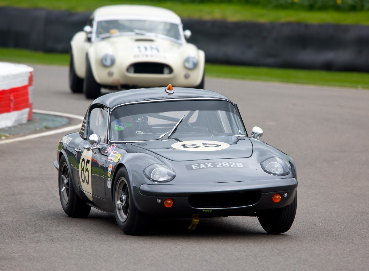 1965 Lotus Elan racing in England