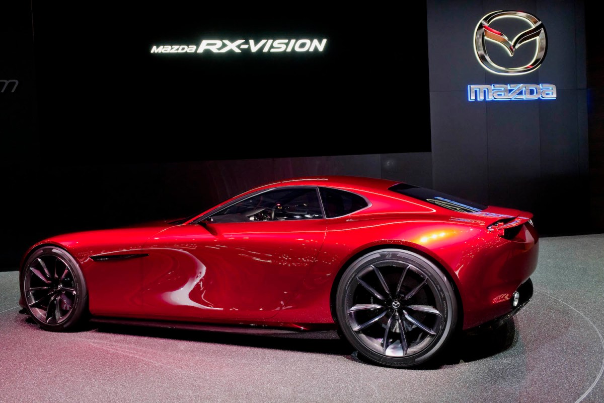 Mazda RX-Vision on display in Geneva