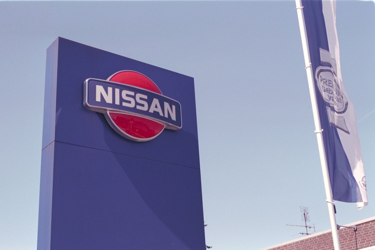 Nissan building logo in Germany