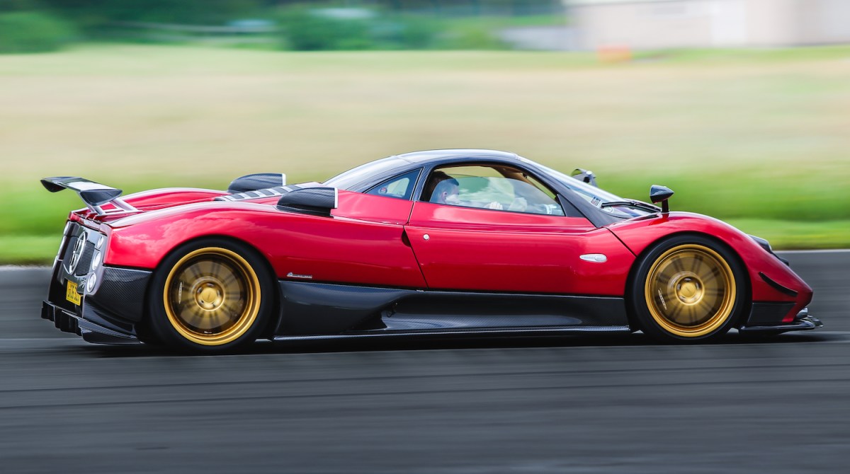 Pagani Zonda seen at Dunsfold Aerodrome in Surrey