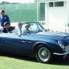 Prince Charles and Lady Diana in his Aston Martin DB5