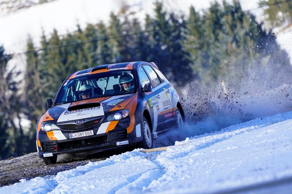 Subaru WRX racing in Austria