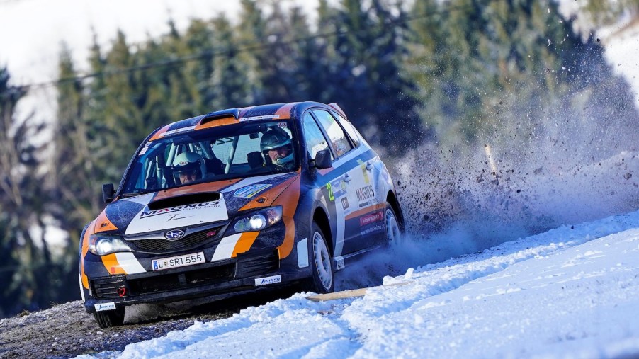 Subaru WRX racing in Austria