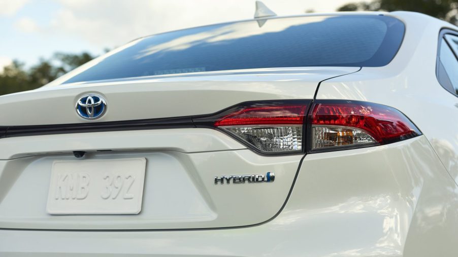 2022 Toyota Corolla Hybrid rear badge