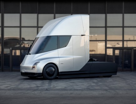 Mythical Tesla Semi Spotted Charging at Tesla Giga Factory in Nevada