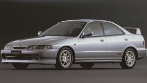 A white 1995 'DB8' Honda Integra Type R