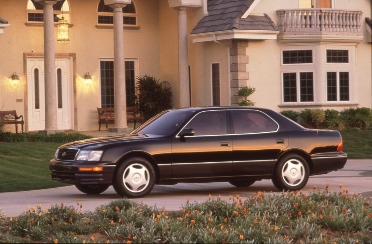1997 Lexus LS400 parked outside of a house