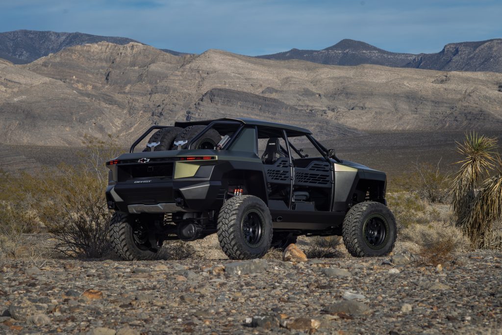 Chevy Beast in the desert, it's an off-road machine.