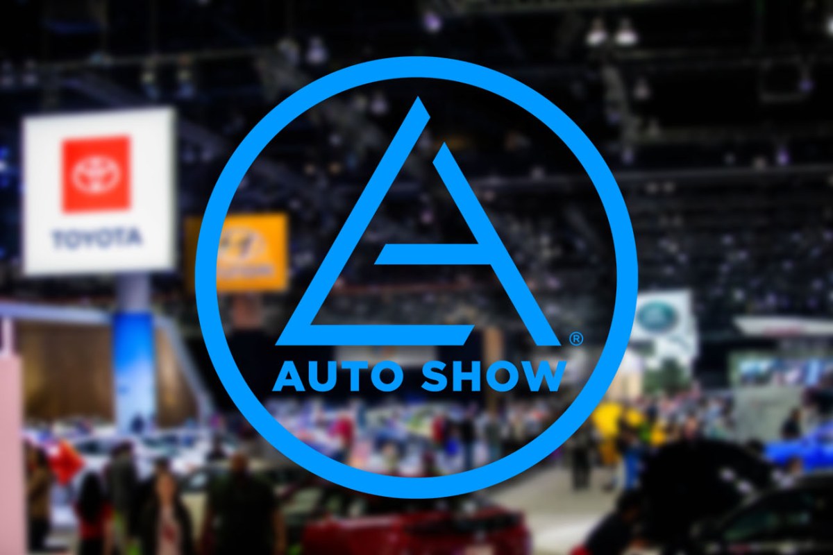 Graphic featuring the 2021 LA Auto Show logo