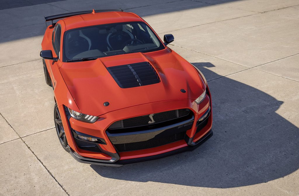 2022 Ford Mustang Shelby GT500 in exclusive "Code Orange" paint color