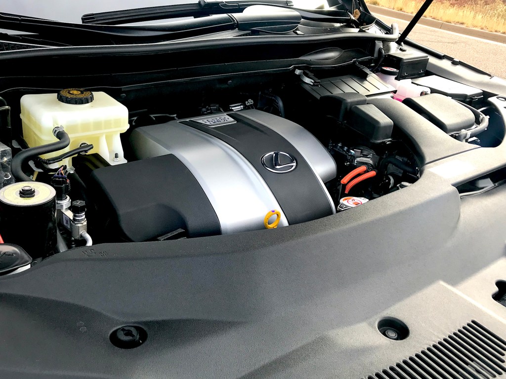 2022 Lexus RX 450h F Sport  engine detail