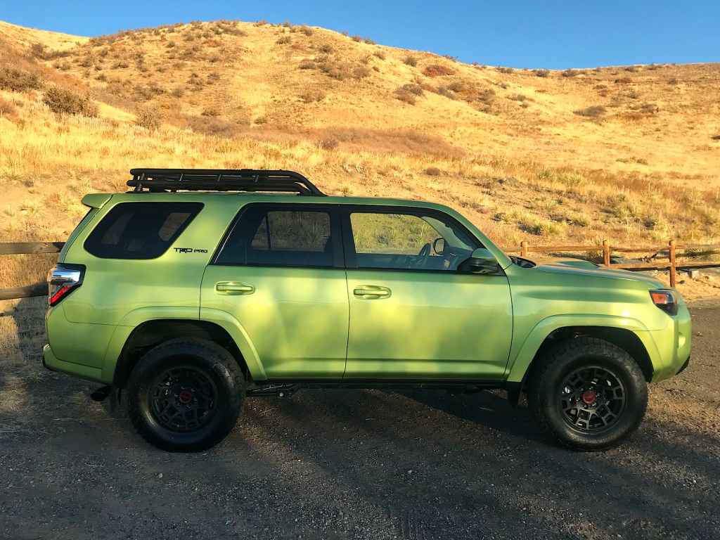 2022 Toyota 4Runner TRD Pro in Lime Rush side