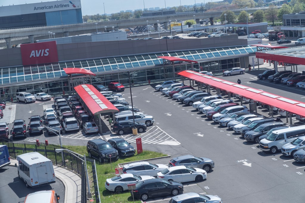 Avis fleet of rental cars
