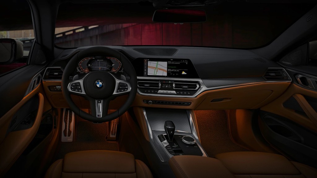 The interior of the 2022 BMW M440i