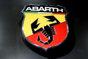 Fiat Abarth logo at the Automobile Trade Fair 2019