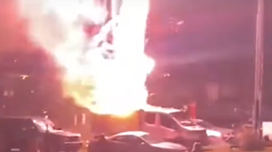 Fireworks truck explosion at Guy Fawkes Night race event in the United Kingdom