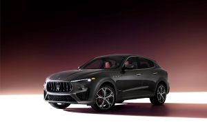 The 2019 Maserati Levante GranSport V6 midsize luxury crossover SUV promotional photo shoot shot