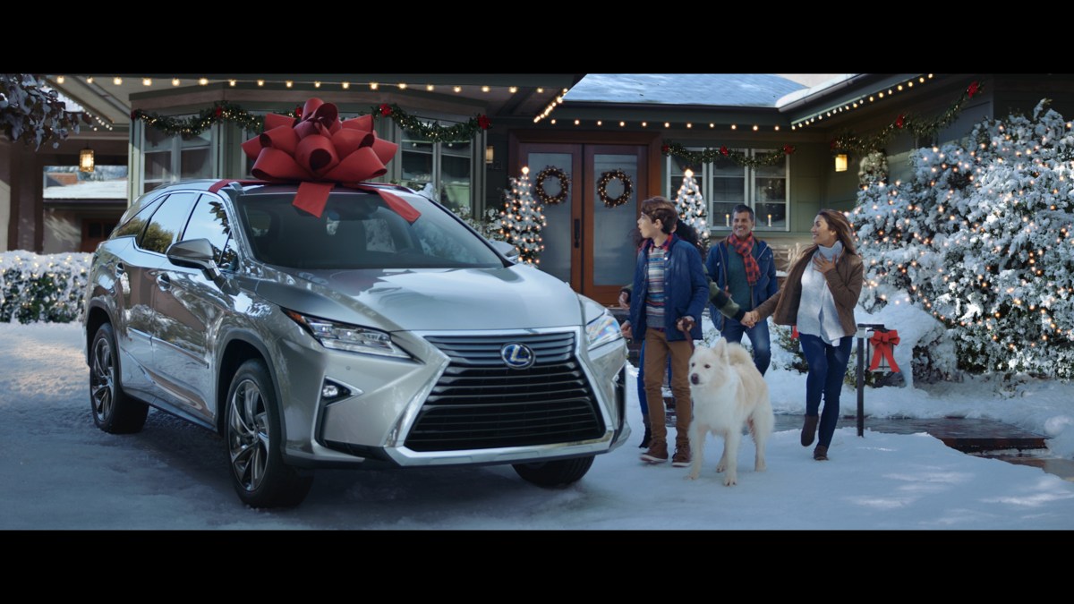 Image from Lexus "December to Remember" ad campaign. In 2021 Automakers may reduce holiday advertising due to global chip shortage