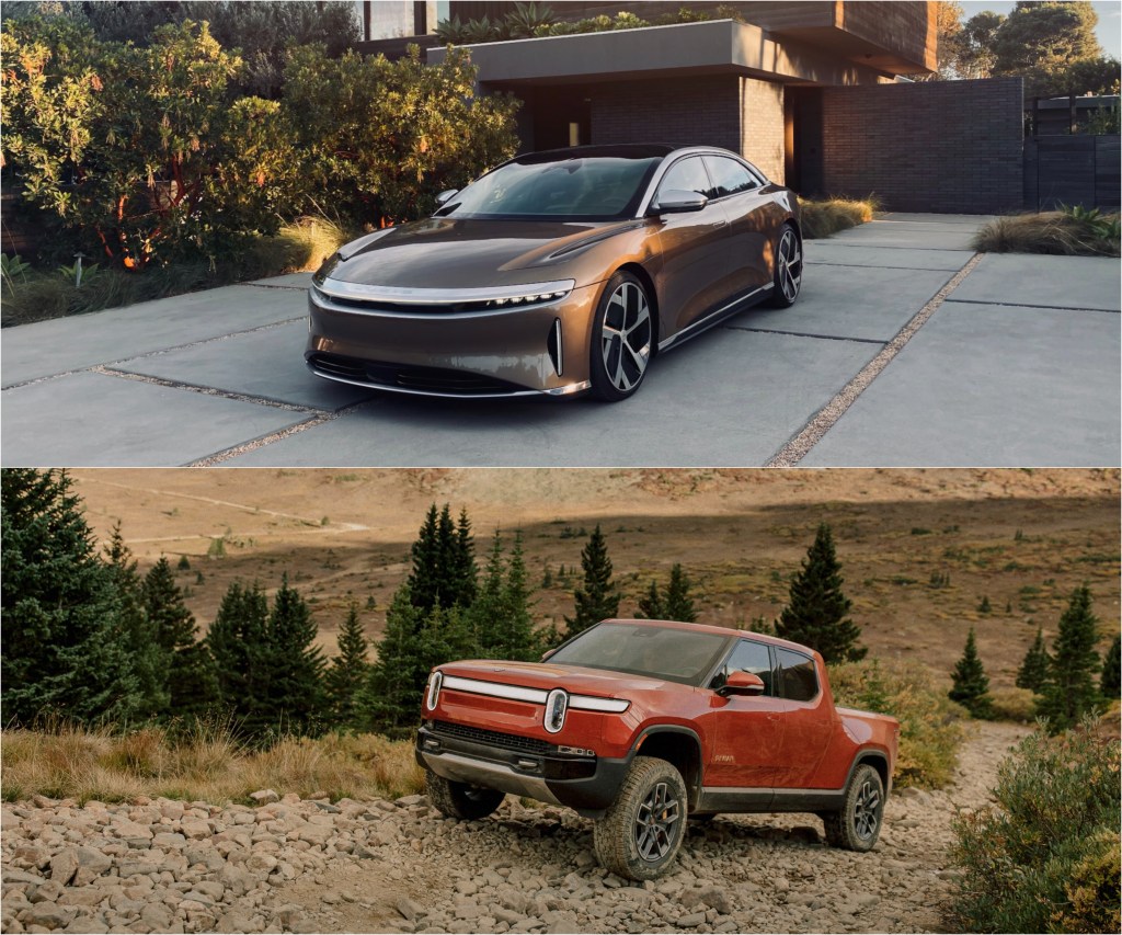 Lucid Air and Rivian R1T