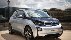 This is the BMW i3, one of the cars with the best gas mileage. | Dan Kitwood/Getty Images