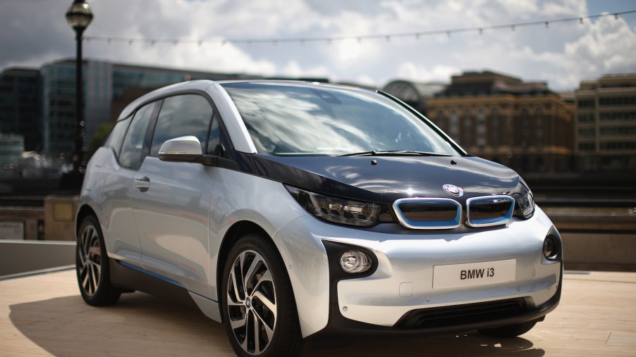 This is the BMW i3, one of the cars with the best gas mileage. | Dan Kitwood/Getty Images