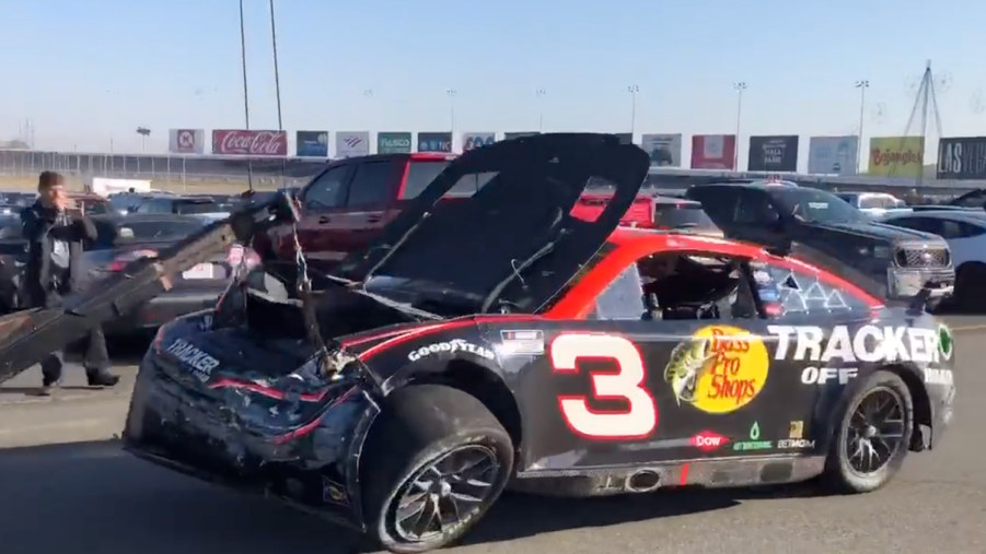 Dillon's #3 NASCAR Next Gen car after a crash