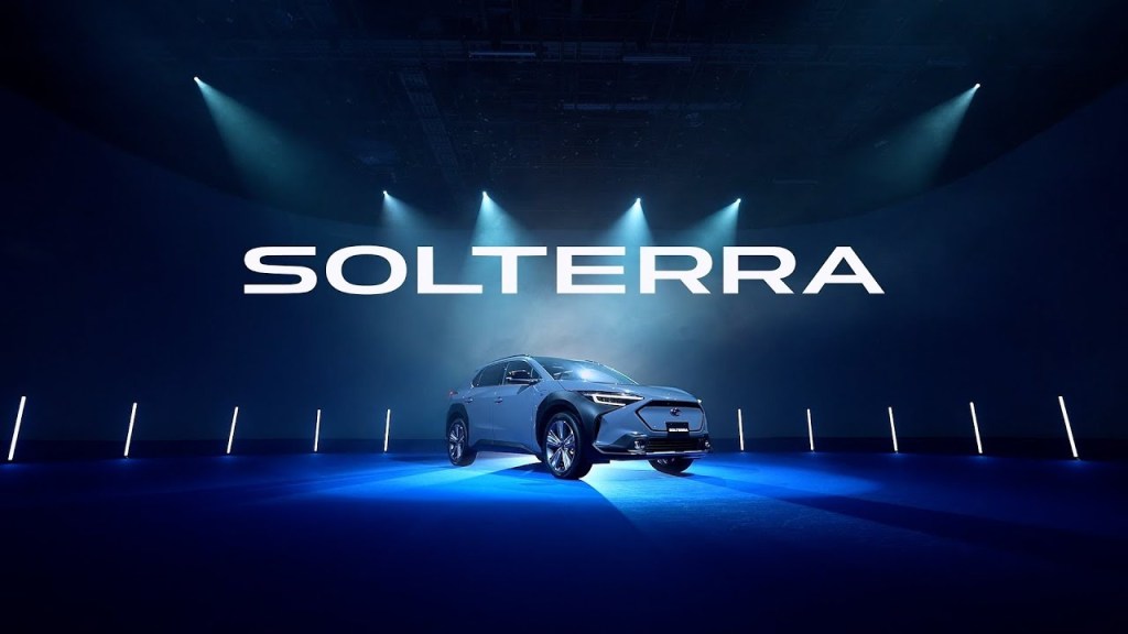 Subaru Solterra electric SUV. The EV is set to make its debut at the 2021 LA Auto Show, how can you watch the reveal?