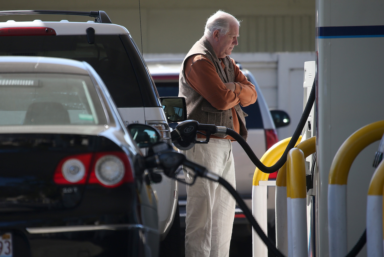 President Biden is suspicious of the supposed reason gas prices are so expensive right now | Justin Sullivan/Getty Images